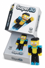 Pixel Hero Articulated 3D Printed Action Figure - Ultimate Gamer Desk Toy & Fidget Collectible